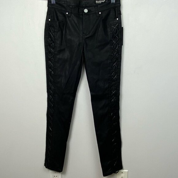 NWT Blank NYC Faux Leather Legging The Reade Crop Pants Size 26 New With Tags - Picture 3 of 11